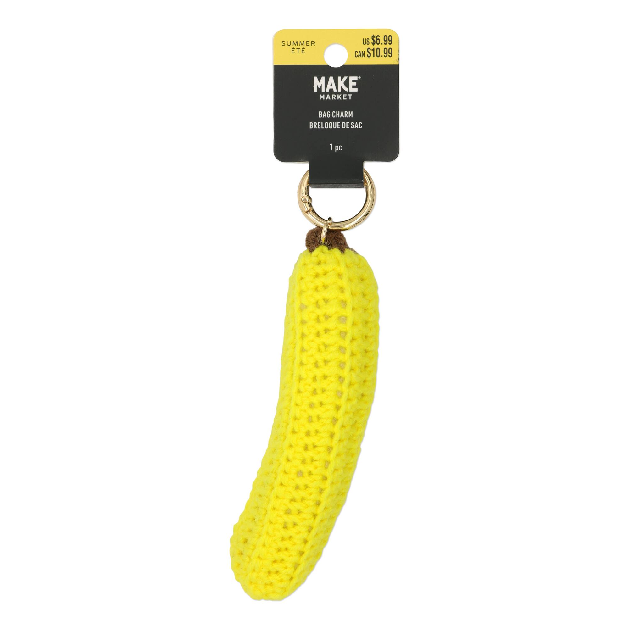 Summer Knit Banana Bag Charm by Make Market®